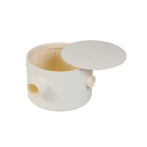 CAIXA SIFONADA N.24 REDONDA | BRANCA | 250x230x75 | KRONA
