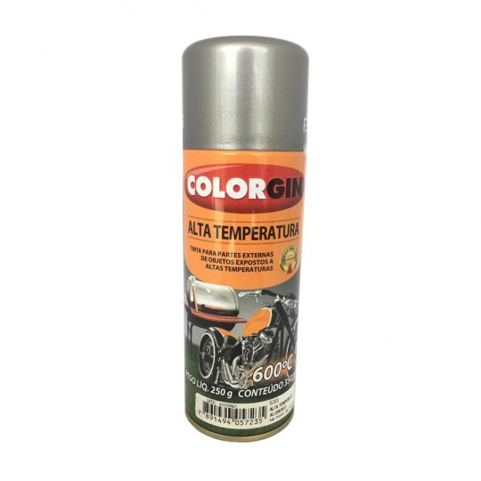 Spray Alta Temperatura 350ml Alumínio Brilhante - Colorgin