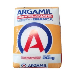 ARGAMASSA PORCELANATO E PISO SOBRE PISO INTERNO-EXTERNO | BRANCO | 20kg | ARGAMIL