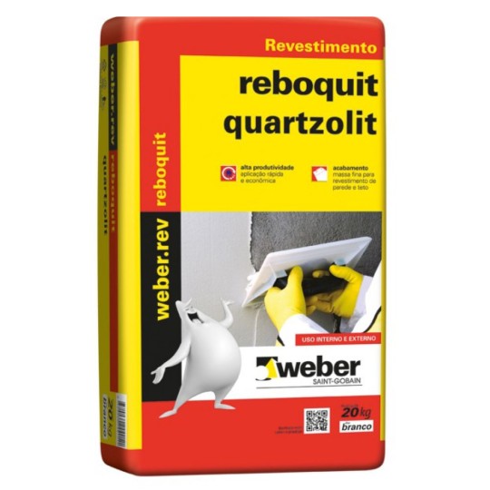 REBOQUIT MASSA FINA INTERNA | 20kg | QUARTZOLIT