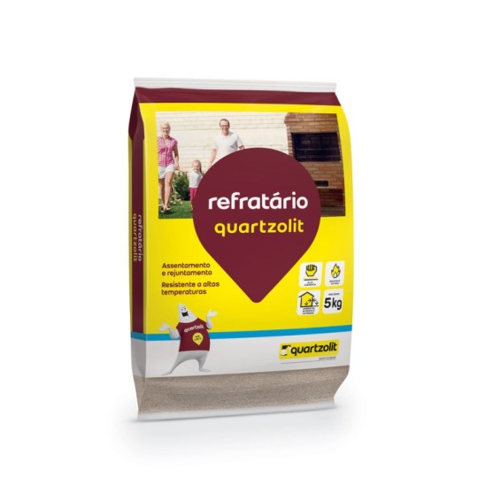 ARGAMASSA PARA PLACA REFRATARIA | 5kg | QUARTZOLIT
