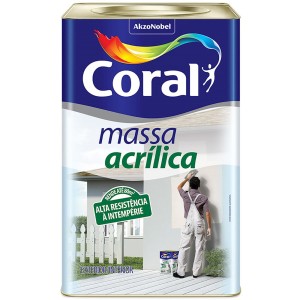 MASSA ACRILICA | BRANCO | 25kg | CORAL