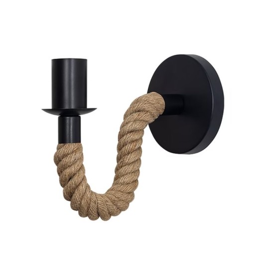 ARANDELA | DOCA | E27 | PRETO | GMH