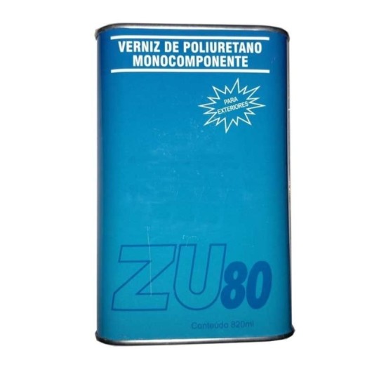 VERNIZ ZU-80 POLIURETANO | 830ml | BRILHANTE | POLIQUIMICA