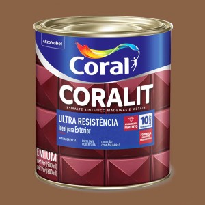 CORALIT ULTRA RESISTENCIA | ALTO BRILHO | MARROM CONHAQUE | 0.9L | CORAL