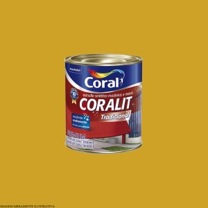 CORALIT ULTRA RESISTENCIA | ALTO BRILHO | OURO | 0.9L | CORAL