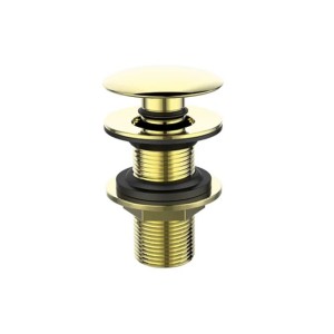 VALVULA CLICK PARA LAVATORIO | WJ-1013-GD | COM TAMPA REDONDA | GOLD | JIWI