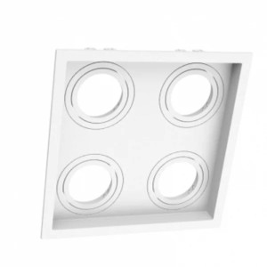 SPOT | 81019/4 | EMBUTIR P/4 LAP. PAR30 RECUADO QUAD. QUADR | BRANCO | CLICK INJET