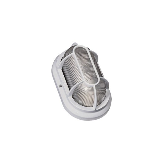 TARTARUGA ALUMUNIO | 1xE27 LENTE POL.BRANCO COM GRADE BRANCA | BLUMENAU 76394