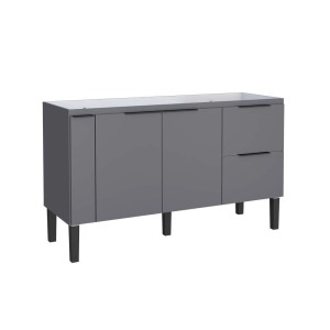 GABINETE EM MADEIRA PARA PIA | CISNE | 1.441m | 150 | CINZA | COZIMAX