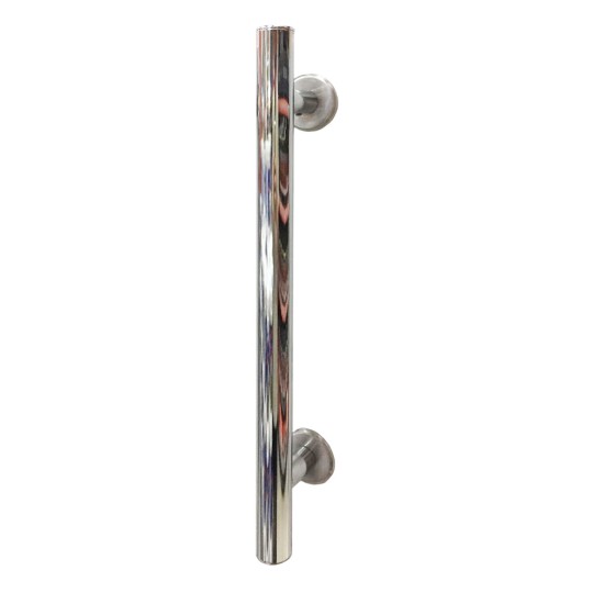 PUXADOR DUPLO TUBULAR ALUMINIO | 400mm | CROMADO | MUNDIAL 67857