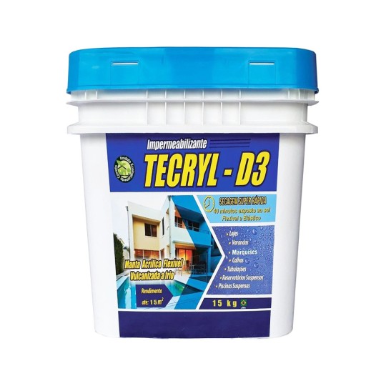 TECRYL-D3 | IMPERMEABILIZANTE | BRANCO | 15kg