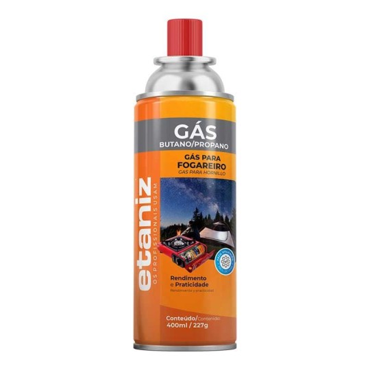 REFIL GAS MACARICO / FOGAREIRO | 400ML | 227GR | ETANIZ