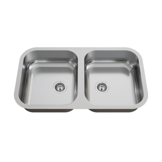 CUBA INOX N3 | DUPLA | 140/430 | VERTICAL | COM FURO 3.1/2 | 720x400 | GHELPLUS
