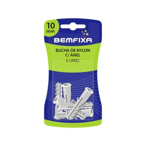 BUCHA COM ANEL | 10mm | BEMFIXA