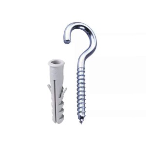 GANCHO ZINCADO COM BUCHA | 3.4x60 | 06mm | BEMFIXA