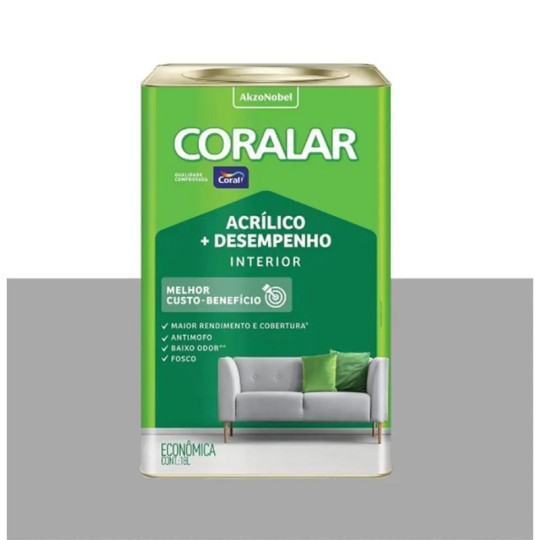 CORALAR ACRILICO + DESEMPENHO | DIA NUBLADO | 18L | CORAL
