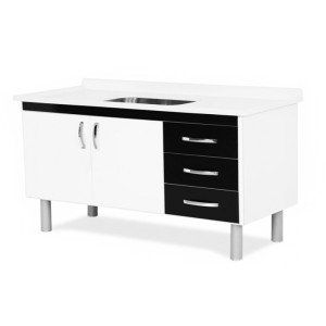 ARMARIO COZINHA | TOQUIO | 116.2 | PRETO | A.J RORATO