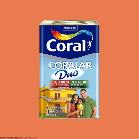 CORALAR ACRILICO + RESISTENTE | LARANJA MARACATU | 18.0L | CORAL