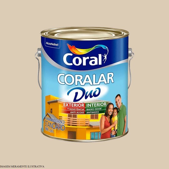 CORALAR ACRILICO + RESISTENTE | AREIA | 3.6L | CORAL