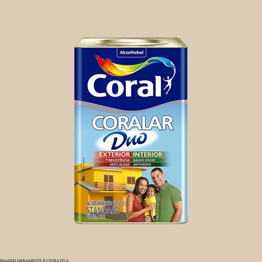 CORALAR ACRILICO + RESISTENTE | AREIA | 18.0L | CORAL