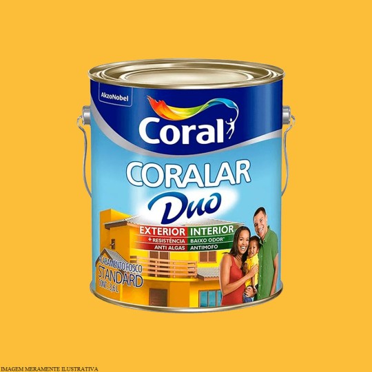 CORALAR ACRILICO + RESISTENTE | AMARELO FREVO | 3.6L | CORAL