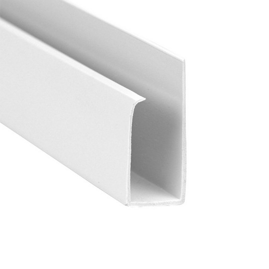 PERFIL U | 0.8mm | COM 6m | BRANCO | DUDA