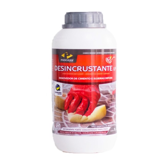 DESINCRUSTANTE REMOVEDOR DE CIMENTO E SUJEIRAS DIFICEIS 1L | PISOCLEAN