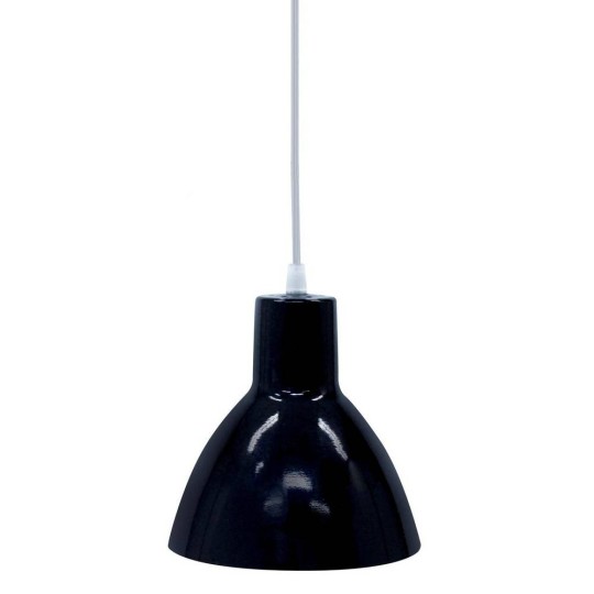 PENDENTE TD 622/1 | E-27 | PRETO | TASCHIBRA