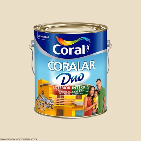CORALAR ACRILICO + RESISTENTE | PALHA | 3.6L | CORAL