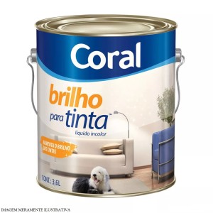 BRILHO P/ TINTA | INCOLOR | 3.6L | CORAL