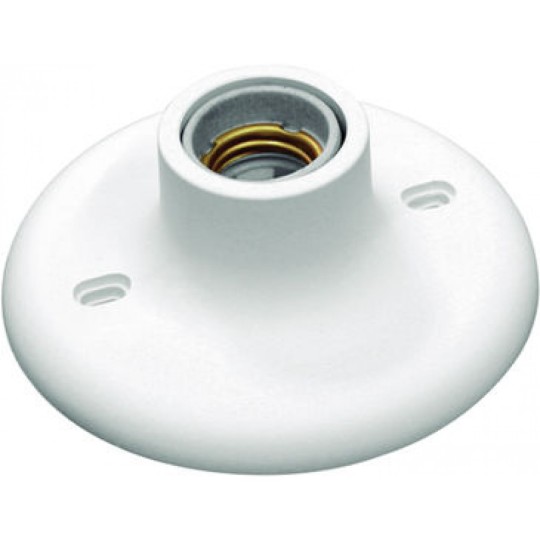 PLAFON PORCELANA REDONDO | E-27 | BRANCO | TASCHIBRA