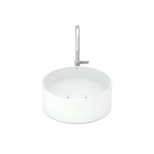 CUBA APOIO REDONDA SEM MESA | TERRA | T1 | 30cm | BRANCO | ROCA