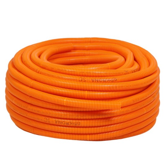ELETRODUTO FLEX.CORRUGADO | REFORCADO | LARANJA | 20mm COM 50m | KRONA