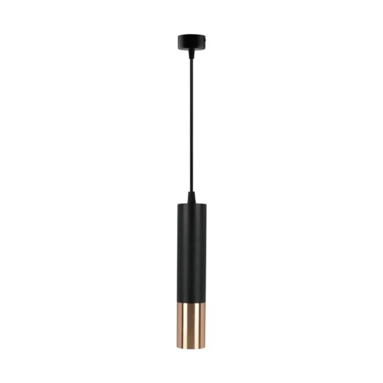 PENDENTE PIAZZI 30cm | PT-9113 | GU10 1xMR16 | PRETO E DOURADO | ASTRALED
