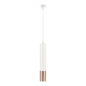 PENDENTE PIAZZI 40cm | PT-9114 | GU10 1xMR16 | BRANCO E DOURADO | ASTRALED