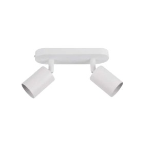 SPOT SOBREPOR | SS-7824 | GU10 2xMR16 | ALUMINIO BRANCO | ASTRALED