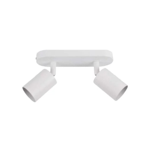 SPOT SOBREPOR | SS-7824 | GU10 2xMR16 | ALUMINIO BRANCO | ASTRALED