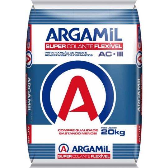 ARGAMASSA SUPER COLA FLEX | AC3 | CINZA 20kg | ARGAMIL