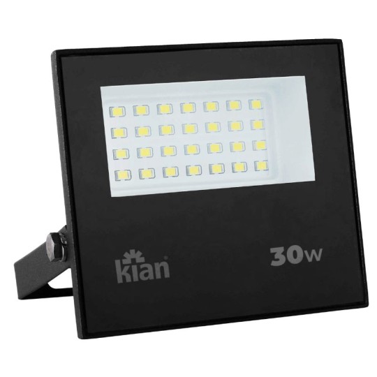 REFLETOR LED | 14467 | 30W | 6.5K | BIV | PRETO | KIAN