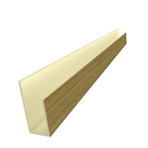 ARREMATE U CONV. REVID MADEIRA PAINEL RIPADO | N002.255.3 | COM 3mt | RIPADO | PLASBIL