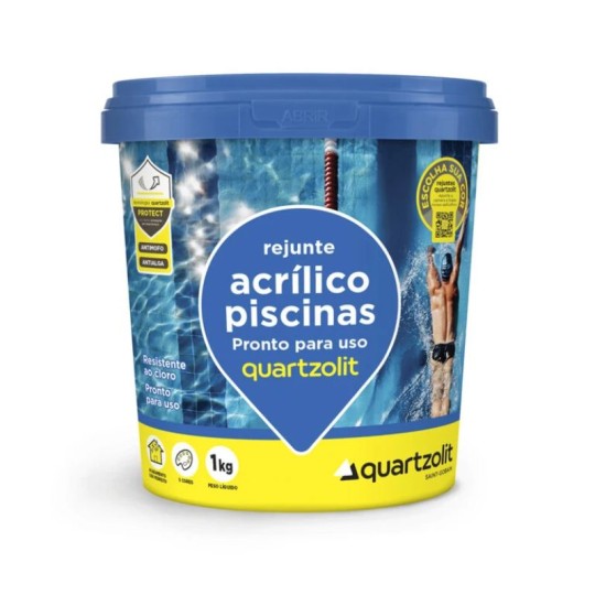 REJUNTE ACRILICO PARA PISCINAS | 1kg | AZUL CELESTE | QUARTZOLIT