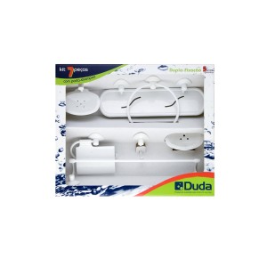 KIT ACESSORIO 7 PECAS | GENEBRA | BRANCO | DUDA