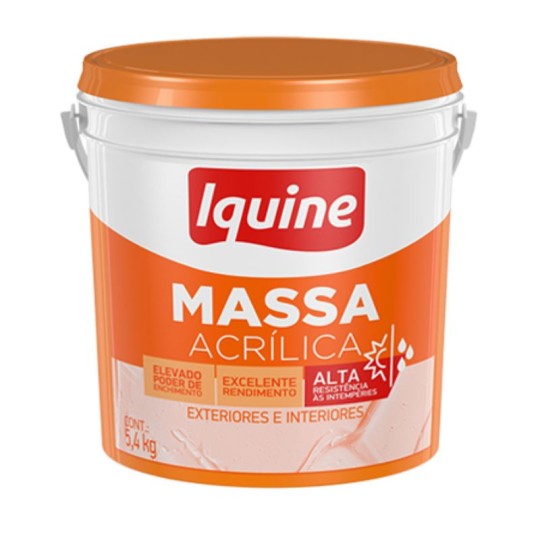 MASSA ACRILICA | BRANCO | BD 5.4kg | IQUINE