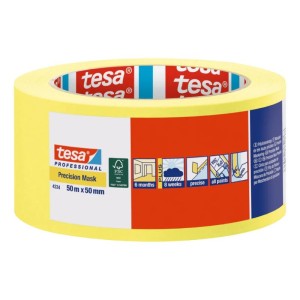 FITA CREPE | MASK PRECISION | AMARELO | 50x50m | TESA