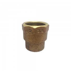 Conector Rosca Interna em Bronze com Anel 22x3/4 Eluma