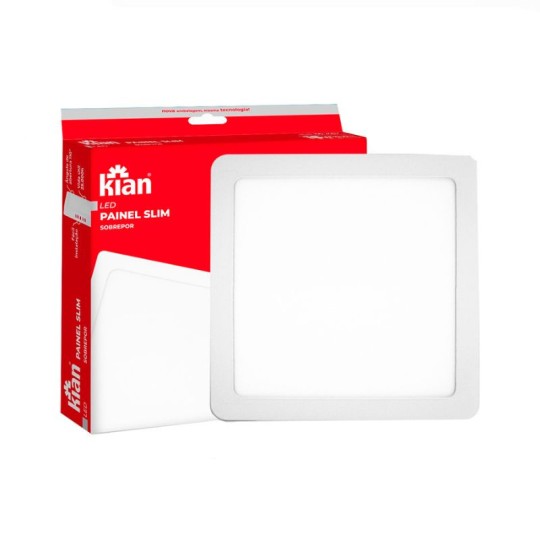 LUMINARIA LED | 10379 | SOBREPOR QUADRADO | 18w | 4.0K | KIAN