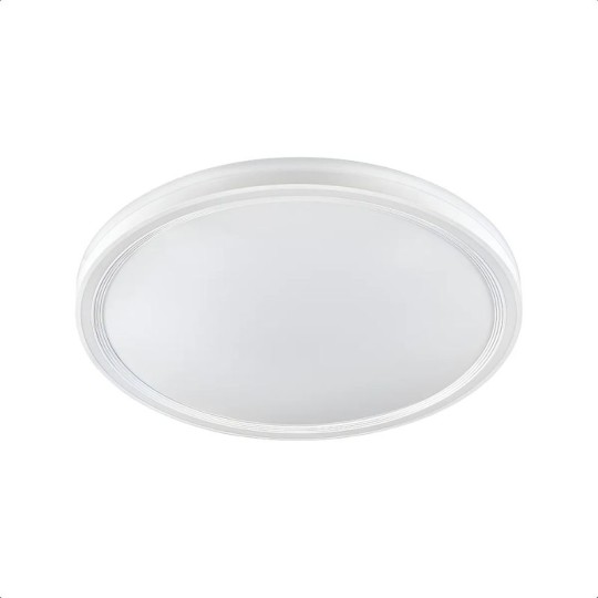 PLAFON LED GENOVA | REDONDO | 30cm 20W 3 TEMP | BRANCO | HEVVY