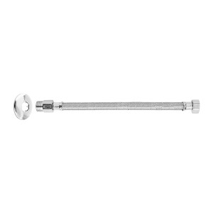LIGACAO (ENGATE) FLEXIVEL ACO INOX | PARA INSTALACAO AGUA | MXF 1/2 | 50cm | BLUKIT