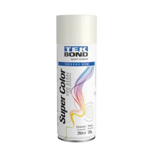 SPRAY SUPER COLOR | 350ml | BRANCO FOSCO | TEKBOND